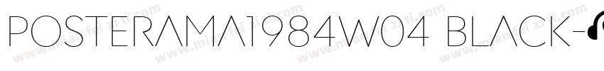 posterama1984w04 black字体转换